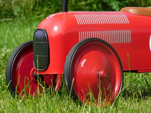 Vintage Car - Red - 76 x 40 cm - Metal