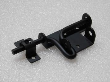 Slide lock with padlock hole - Black - Metal
