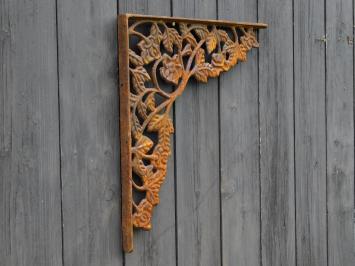 Set of 2 Corner Carriers - 36.5 x 36.5 cm - Cast Iron Rust