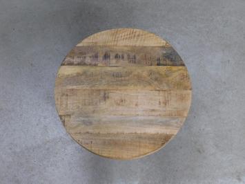 Set of 3 side tables - industrial - mango wood
