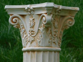 Ornamentaler Sockel - 80 cm - Polystone