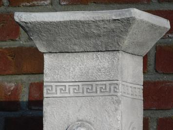 Pedestal Medusa - Stone - 80 cm - Square