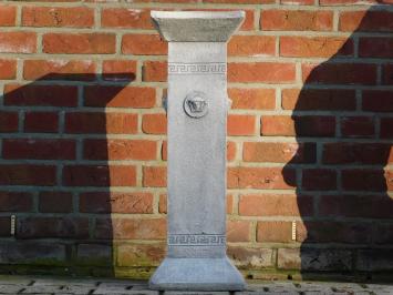 Pedestal Medusa - Stone - 80 cm - Square