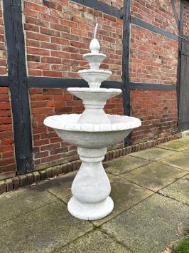 Schöner Vollstein-Gartenbrunnen, 4 Schalen