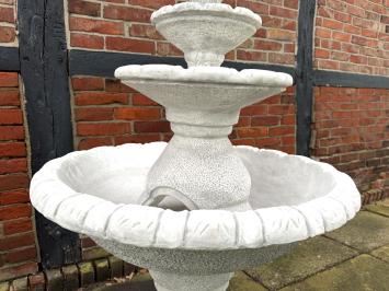 Schöner Vollstein-Gartenbrunnen, 4 Schalen