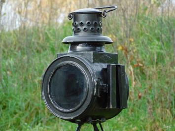 Antique Osmeka Railway Lantern with Lamp - Upright - 90 cm