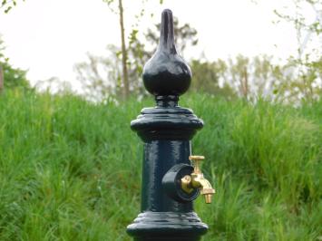 One-off: Standing Water Tap - 120 - Dark Green - with Brass Tap
