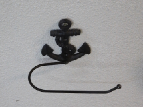 Toilet roll holder Anchor, iron dark brown