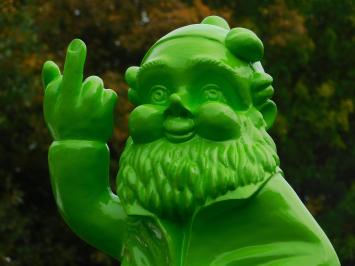 Gartenzwerg Mittelfinger XL – 80 cm – Grün