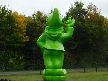 Gartenzwerg Mittelfinger XL – 80 cm – Grün