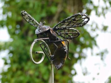 Gartenstecker Biene – 90 cm – Metall – Handgefertigt