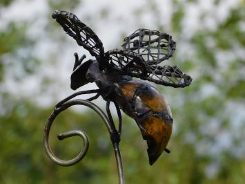 Gartenstecker Biene – 90 cm – Metall – Handgefertigt