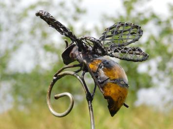 Gartenstecker Biene – 90 cm – Metall – Handgefertigt
