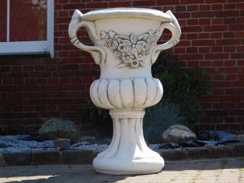 Beeindruckende Gartenvase mit Ohren - Blumentopf - Stein - Gartendekoration