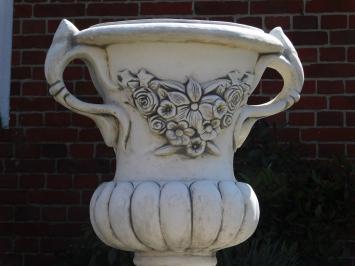 Beeindruckende Gartenvase mit Ohren - Blumentopf - Stein - Gartendekoration