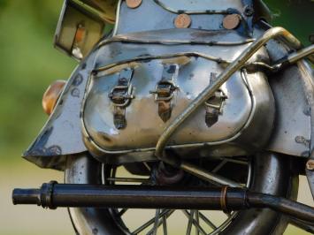 Vintage Motor - 38 cm - Handcrafted from Metal