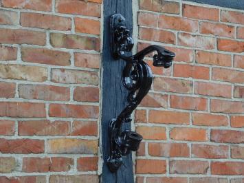 Vlaggenstokhouder XL - 65 cm - Zwart - Alu