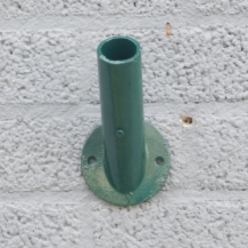 Flagpole holder - cast iron - dark green