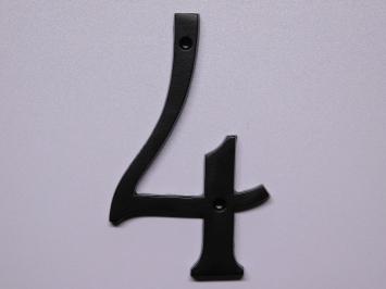 House number 4 - Extra Large - Black