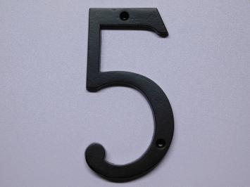 House number 5 - Extra Large - Black
