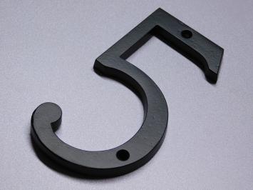 House number 5 - Extra Large - Black