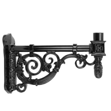Gable arm Large, wall bracket aluminum for outdoor lighting, beautiful.
