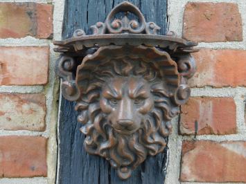 Wandconsole Leeuwenkop - Bruin - Gietijzer