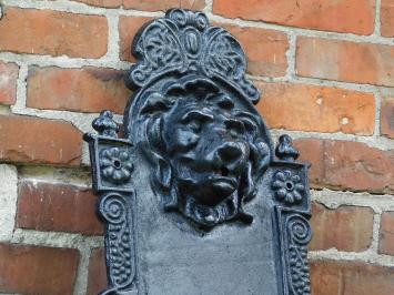 Wandfontein Leeuw - Zwart - 75 cm - Gietijzer