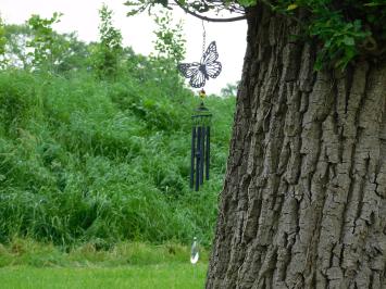 Wind chime Butterfly - 70 cm - Black