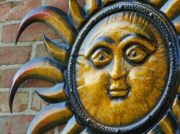 Wall ornament Sun XL - 80 x 80 cm - Metal